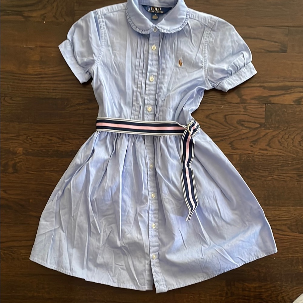 Ralph Lauren Light Blue Shirt Dress with Belt